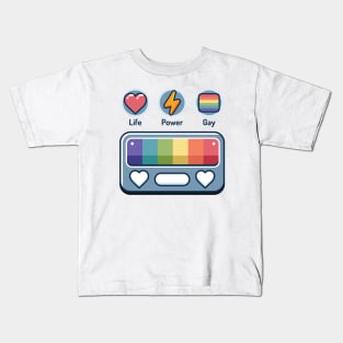 Life Power Gay Status Indicator Bar Kids T-Shirt